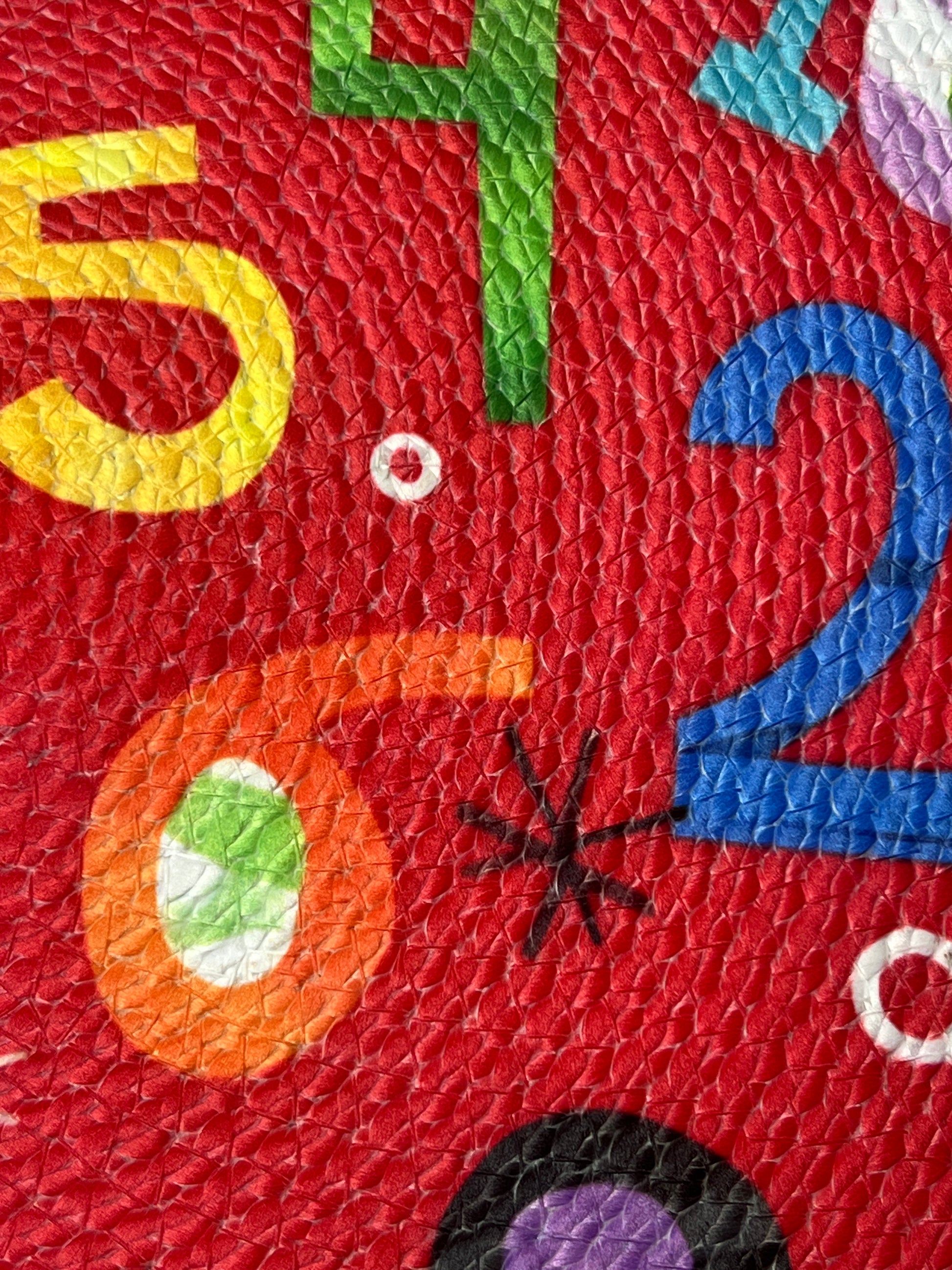 Number Play Braided Kids Round Placemat - Set of 2 - Premium Home Decor by Moraari