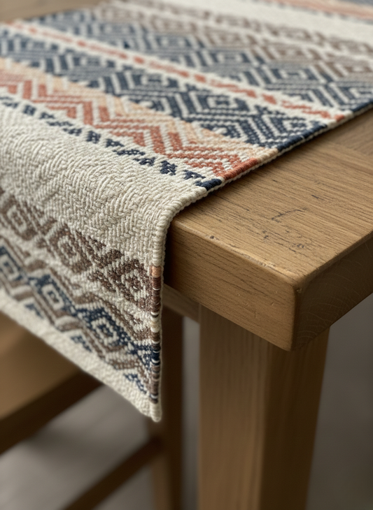 Sedona Ridge Woven Table Runner - Premium Home Decor by Moraari