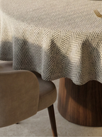 Chevron Weave Round Table Cover - Premium Home Decor by Moraari