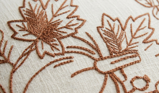 Meadow Ring Embroidered Cushion Cover