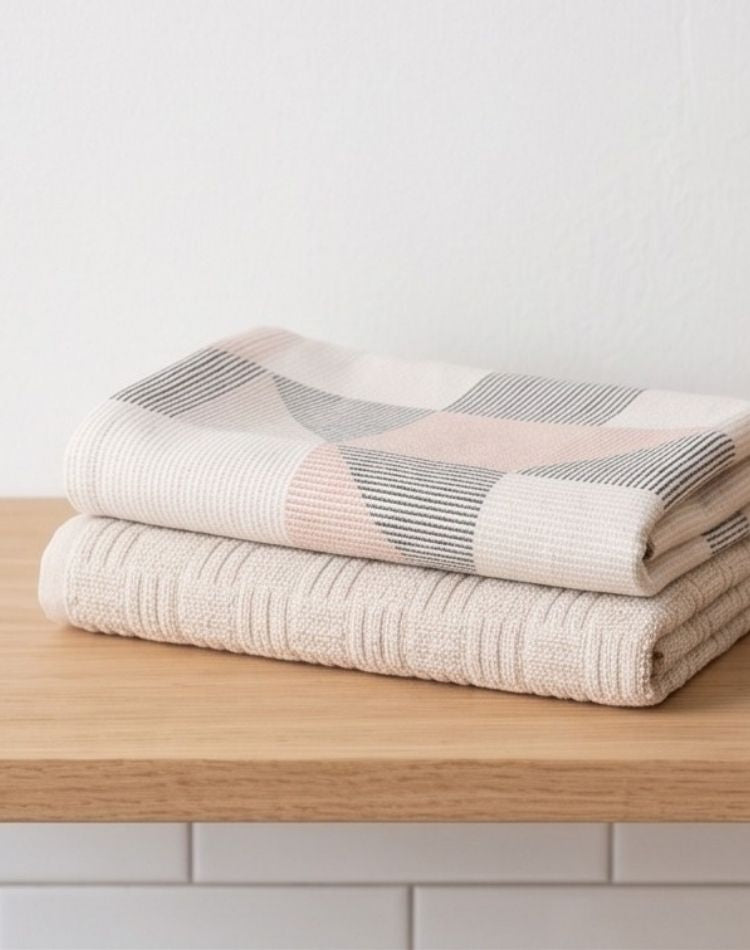 Modern Geometric Hand Towel - Set of 2