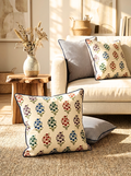 Neelpushp Reversible Cotton Cushion - 18X18