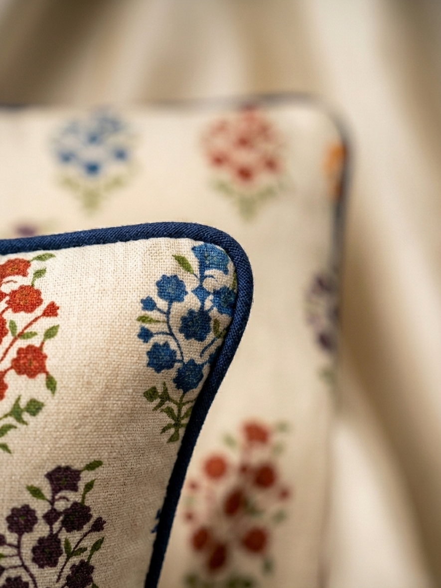 Neelpushp Reversible Cotton Cushion - 18X18