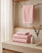 Blush Cashmere Towel Set - 1 Bath, 2 Hand