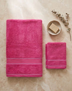 Berry Bloom Bath Towel Set - 1 Bath, 2 Face