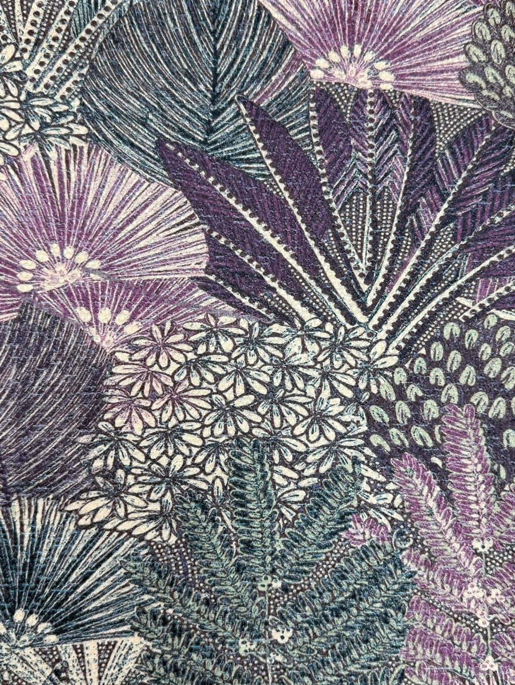 Plum Botanical Cushion Cover - 16X16