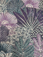 Plum Botanical Cushion Cover - 16X16