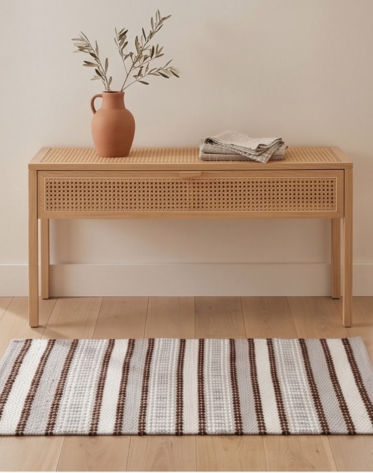 Prithvi Handwoven Accent Rug front view