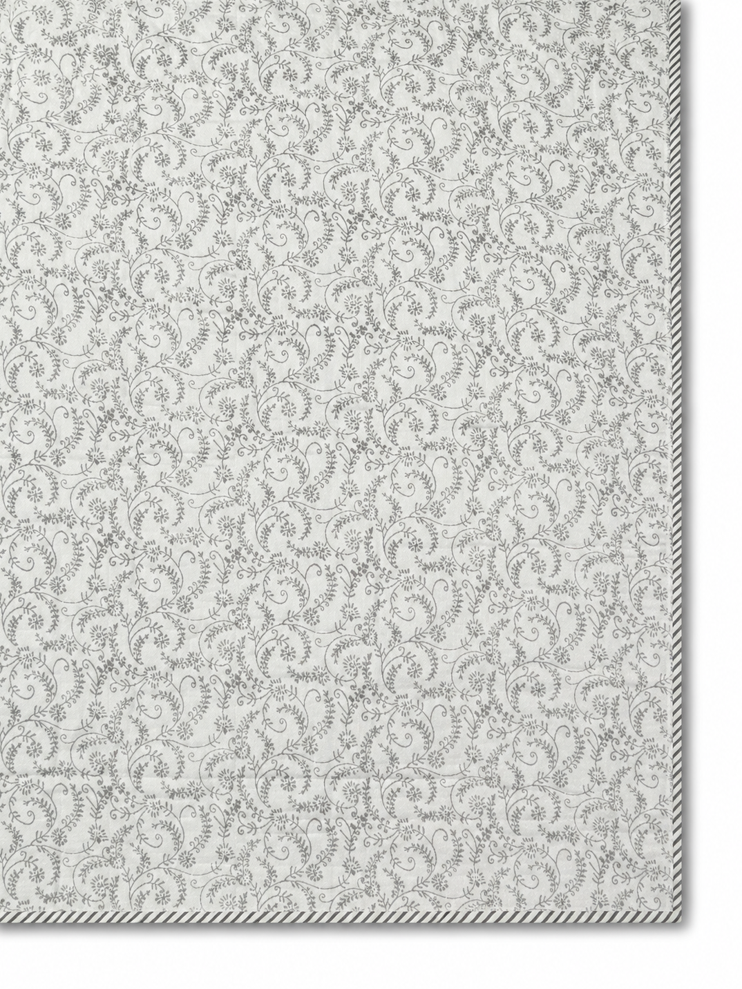 Slate Poppy Reversible AC Quilt - Mulmul - King
