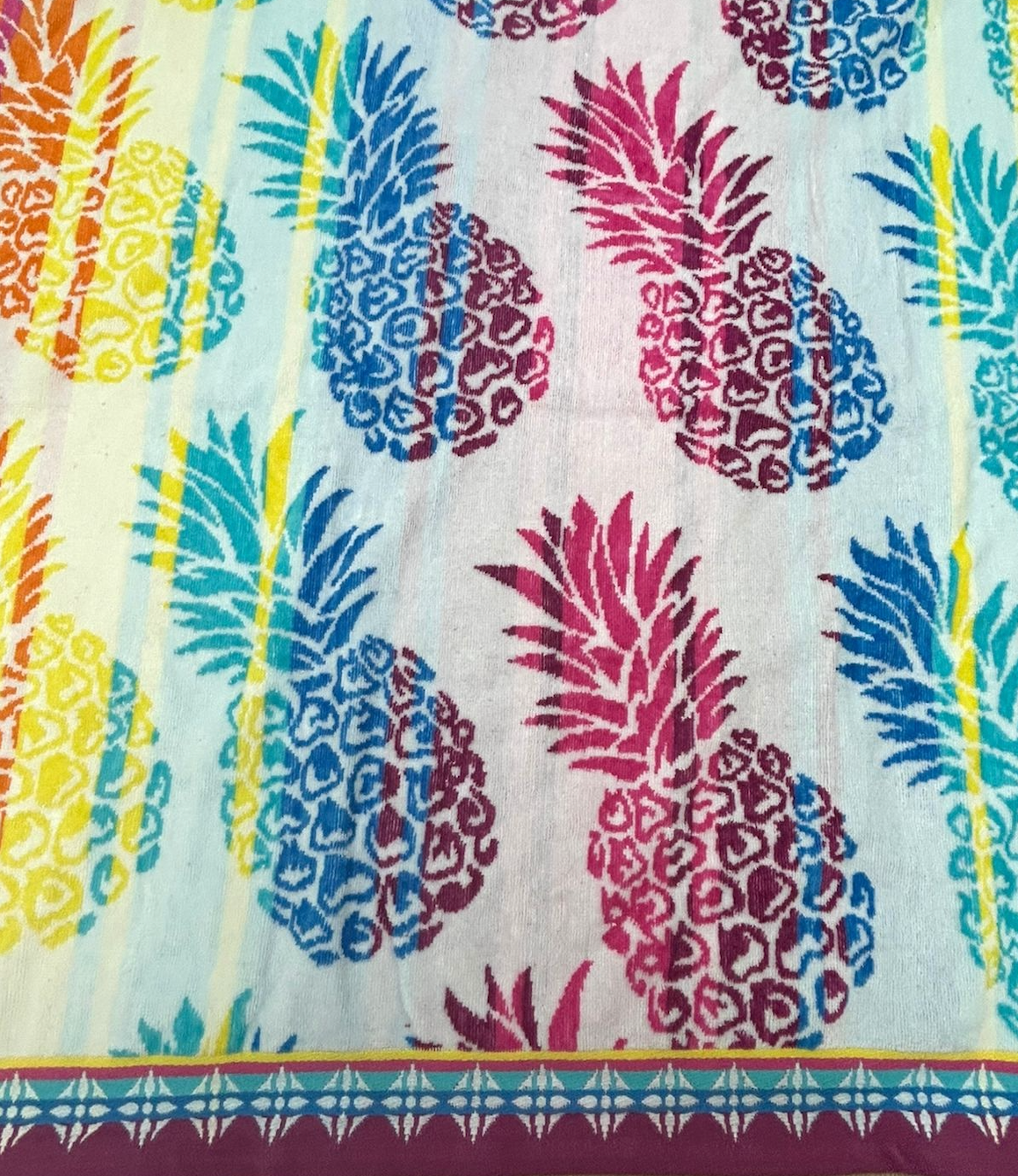 Ananas Jacquard Bath Towel - Premium Home Decor by Moraari