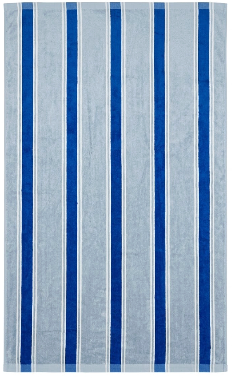 Azure Parallel Bath Towel - Premium Home Decor by Moraari