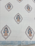 Neel Bageecha Cotton Percale Bedsheet - Premium Home Decor by Moraari