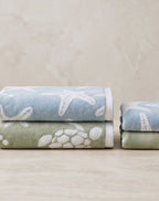 Seaside Duo Bath Towel Set - 2 Bath, 2 Hand