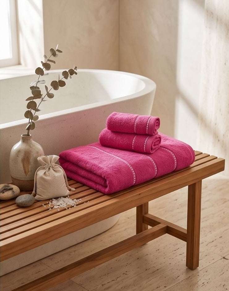 Berry Bloom Bath Towel Set - 1 Bath, 2 Face