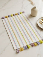 Sorbet Tassel Cotton Placemat - Set of 2