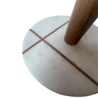 Stambha Marble & Wood Paper Towel Holder - Premium Home Decor by Moraari