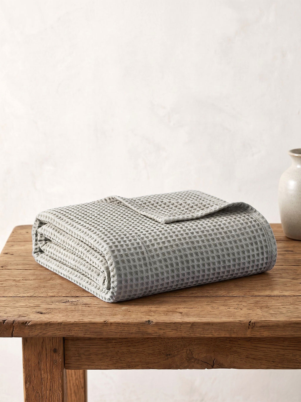 Slate Waffle Blanket - King