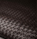 Monocheck Vegan Leather Cushion Cover - 18X18