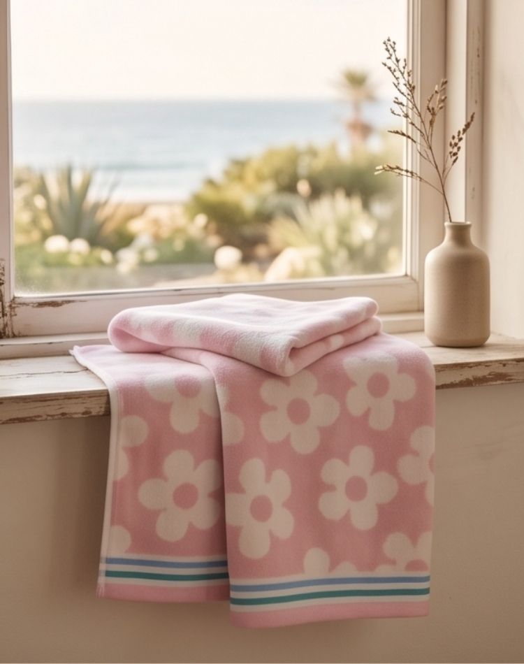 Blossom Jacquard Beach Towel