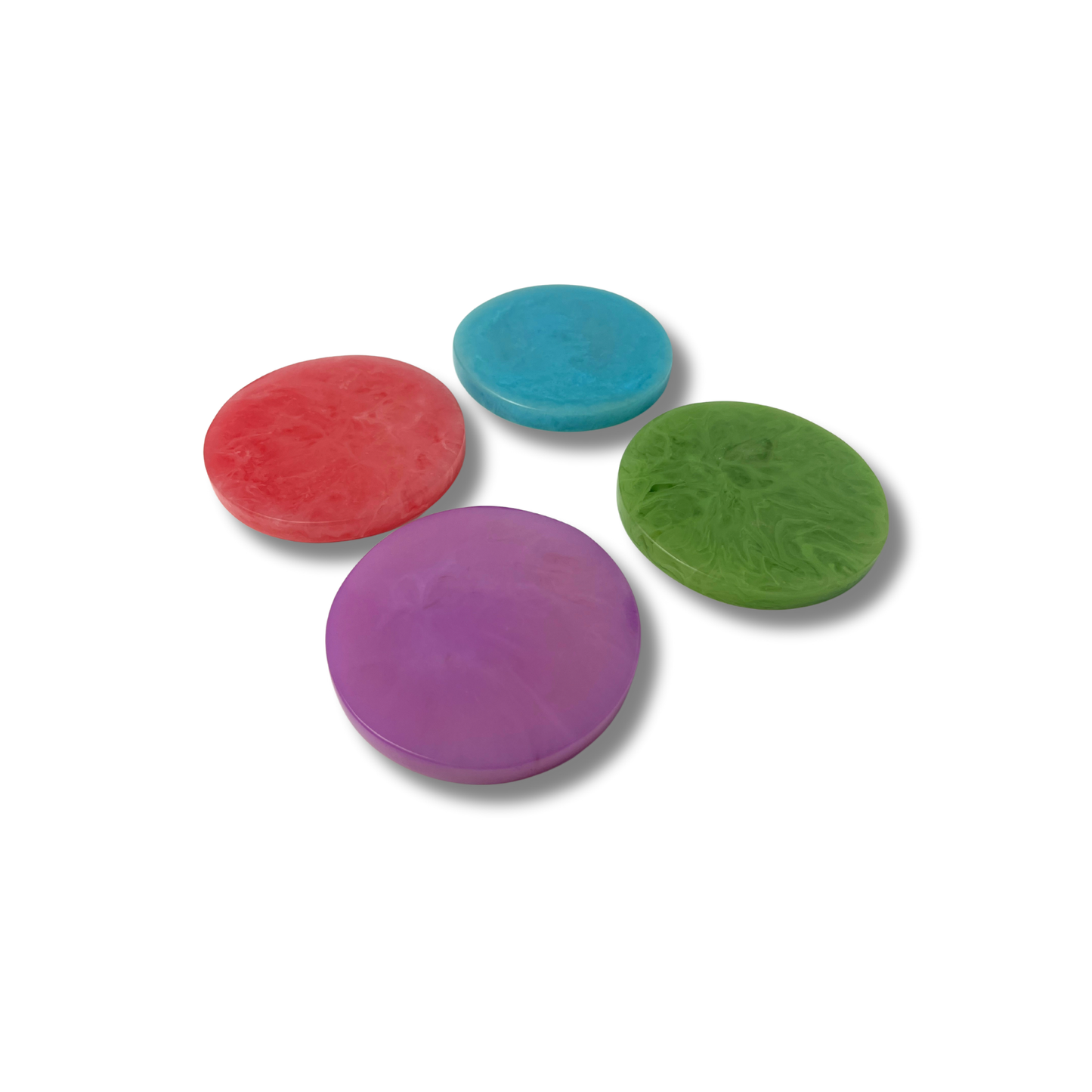 Ranga-Mela Resin Coasters - Set of 4 - Premium Home Decor by Moraari