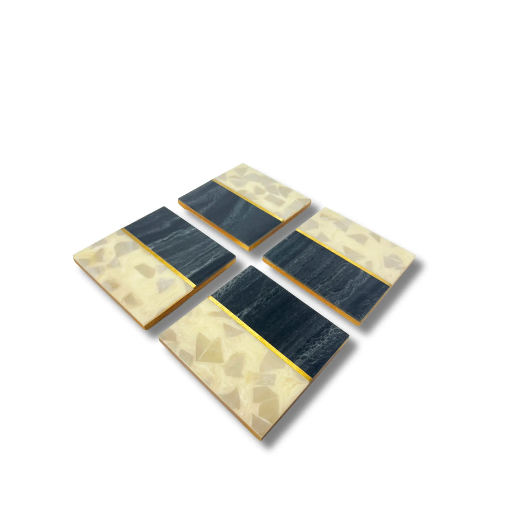 Sangam Marble Coasters - Set of 4