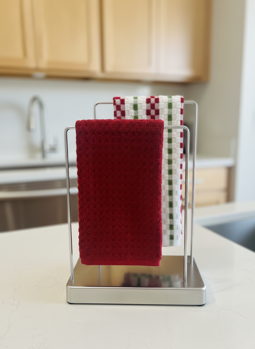 Waffle-Weave Kitchen Towel - Set of 2