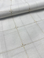 Rekhā Gold Stitch Table Cover - Premium Home Decor by Moraari