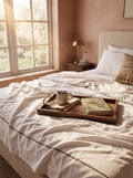 Ivory Hemstitch Bedsheet - 600 TC - King