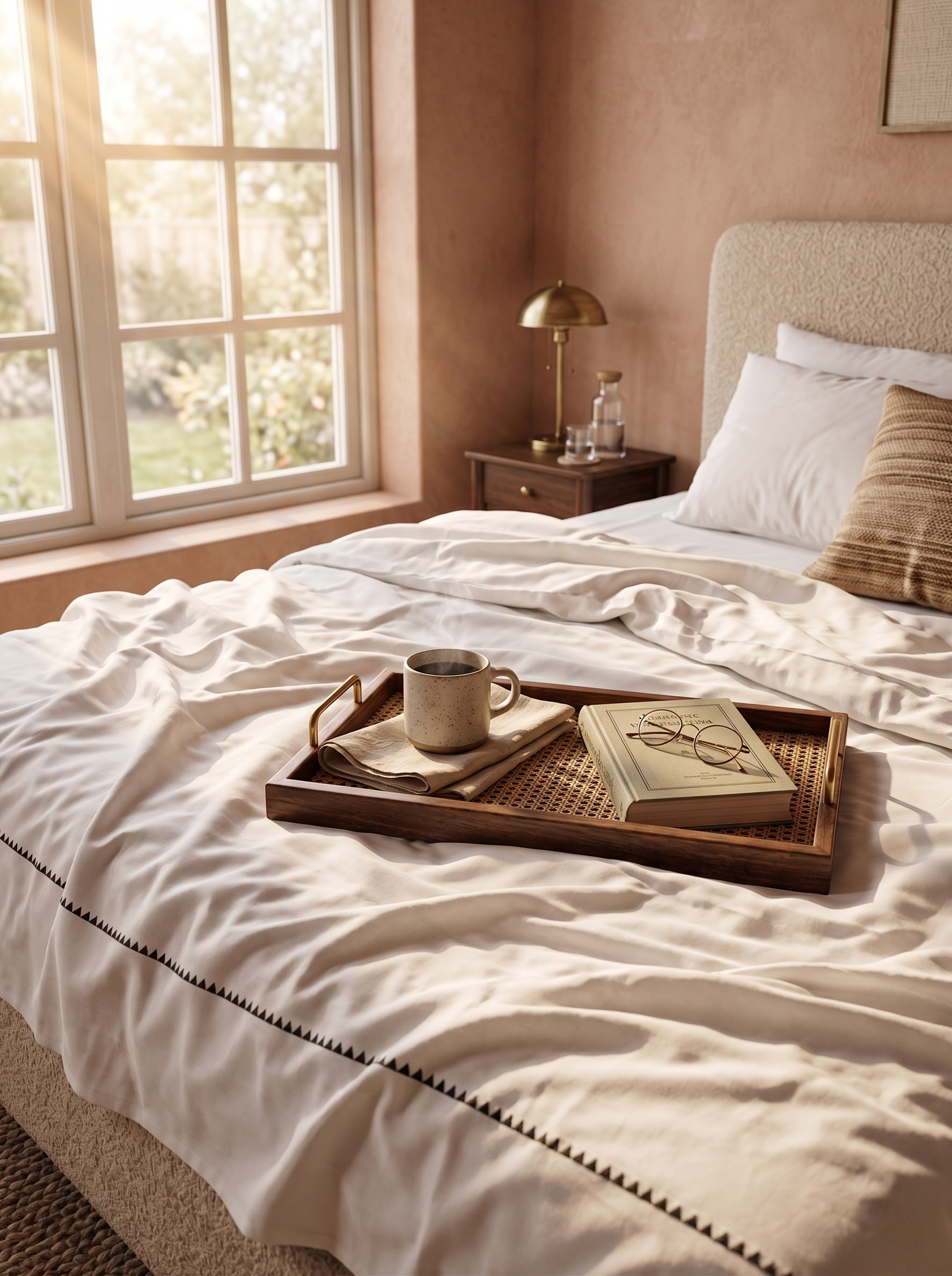 Ivory Hemstitch Bedsheet - 600 TC - King