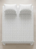 Monochrome Grid Bedsheet - King