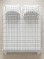 Monochrome Grid Bedsheet - King
