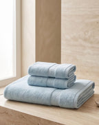 Zephyr Blue Towel Set - 1 Bath, 2 Hand