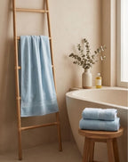 Zephyr Blue Towel Set - 1 Bath, 2 Hand