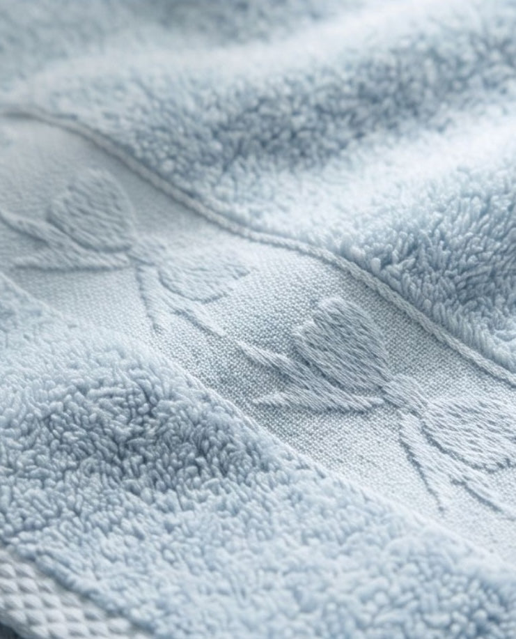 Zephyr Blue Towel Set - 1 Bath, 2 Hand