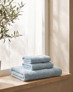 Zephyr Blue Towel Set - 1 Bath, 2 Hand