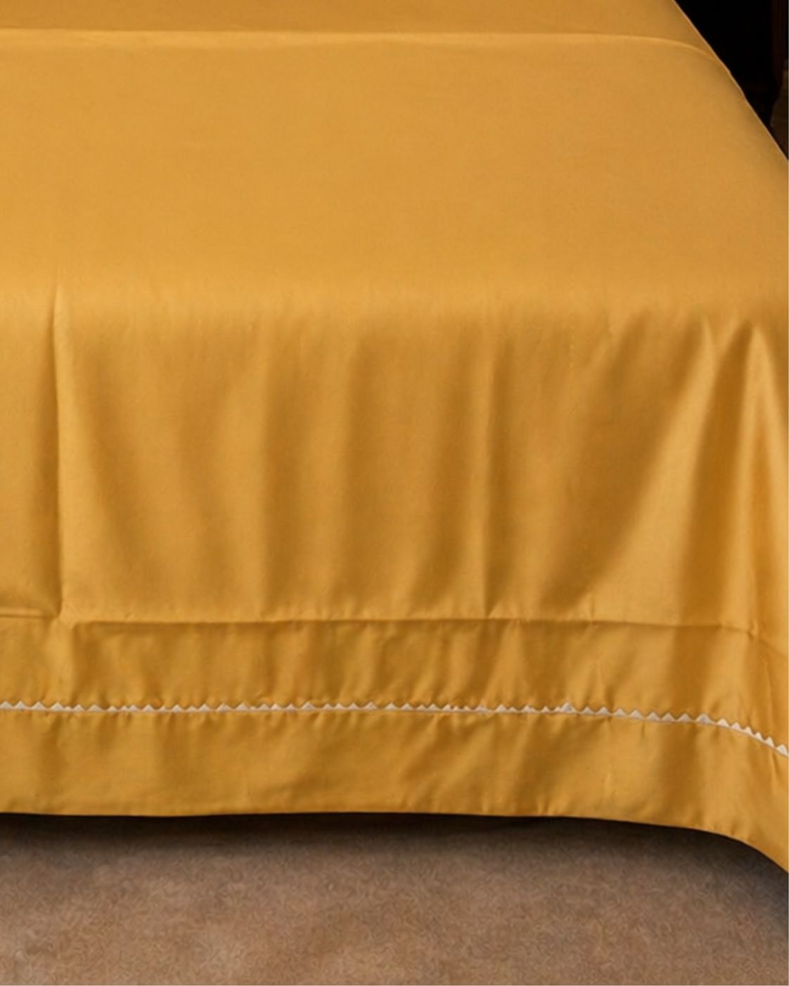 Ambar Hemstitch Cotton Bedsheet - 600 TC - King