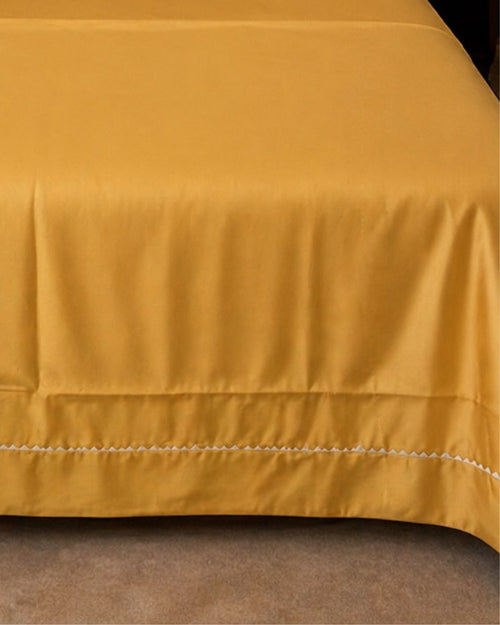 Ambar Hemstitch Cotton Bedsheet - 600 TC - King