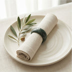 Emerald Jade Napkin Rings - Set of 4