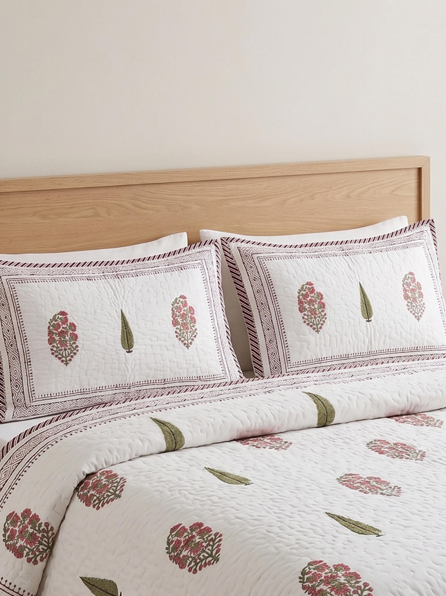 Gulnaar Cypress AC Quilt - Mulmul - Premium Home Decor by Moraari