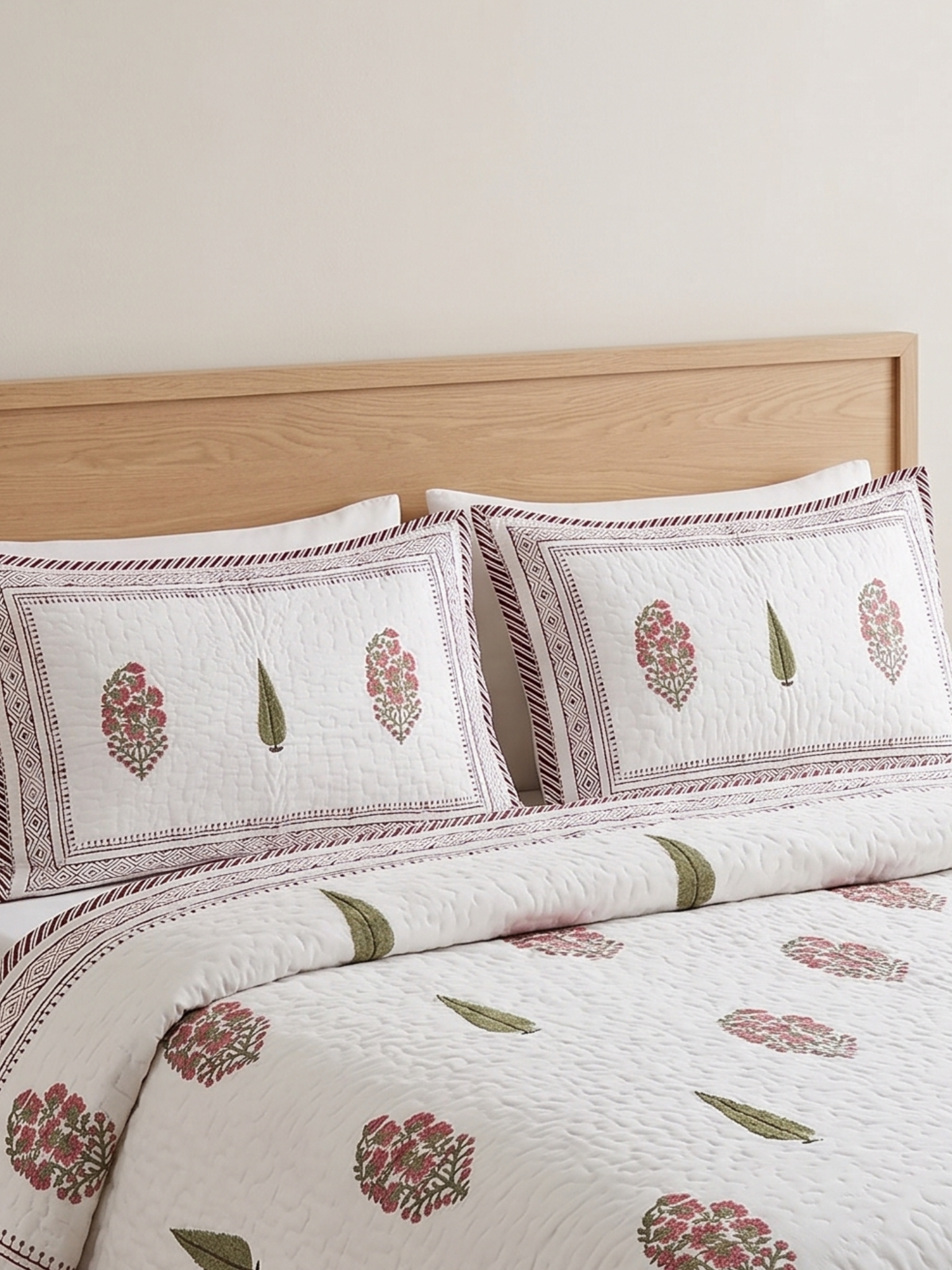 Gulnaar Cypress AC Quilt - Mulmul - Premium Home Decor by Moraari