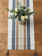 Woodland Slub Table Runner with Tassels - Premium Home Decor by Moraari