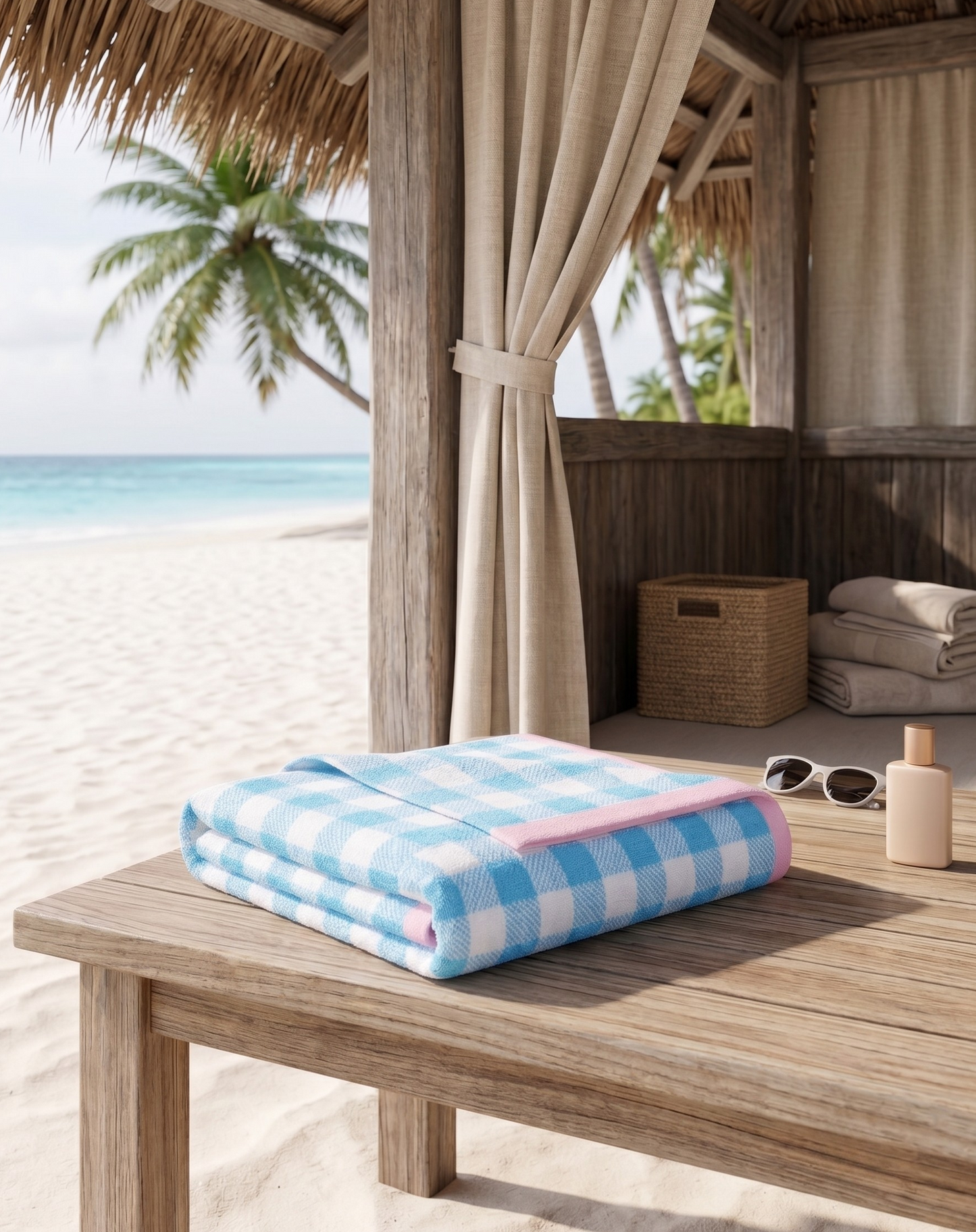 Ocean Blush Beach Towel