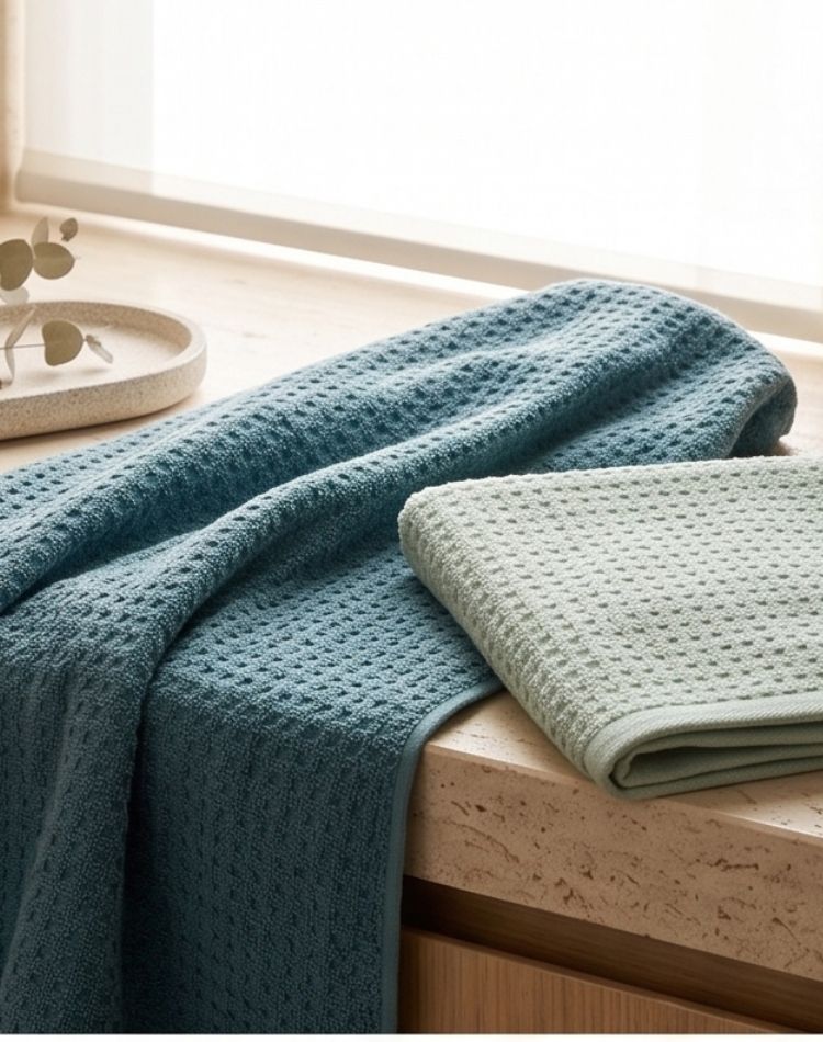 Coastal Waffle Towel - Set of 2 Bath