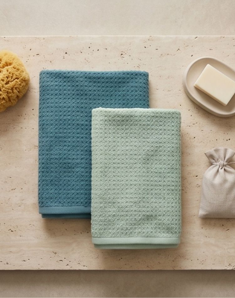 Coastal Waffle Towel - Set of 2 Bath