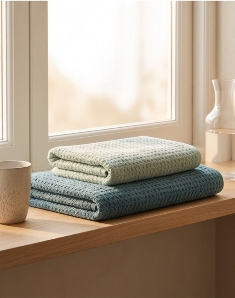 Coastal Waffle Towel - Set of 2 Bath