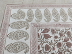 Gulab Jaal Cotton Percale Bedsheet - Premium Home Decor by Moraari