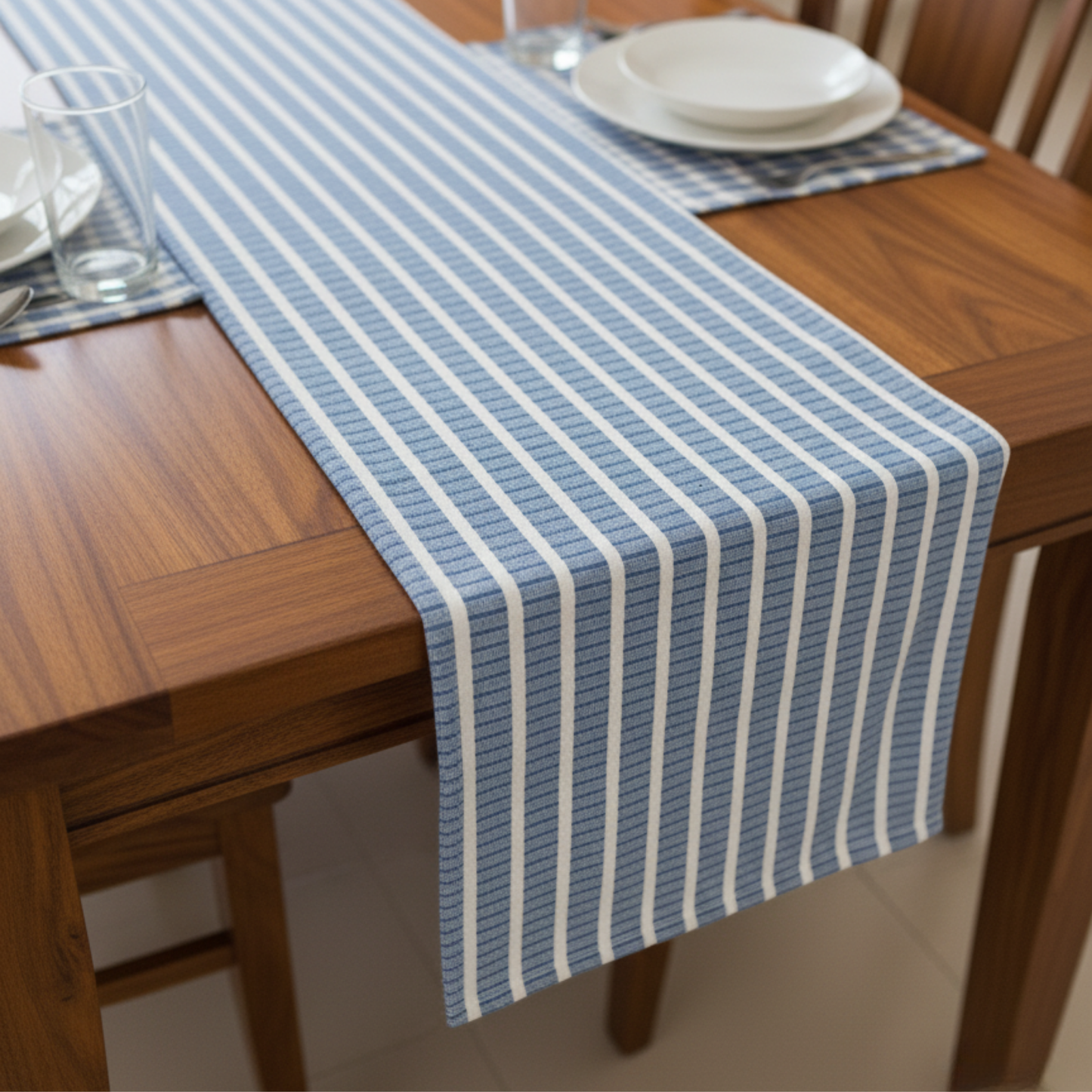 Shoreline Stripe 6 Seater Table Runner