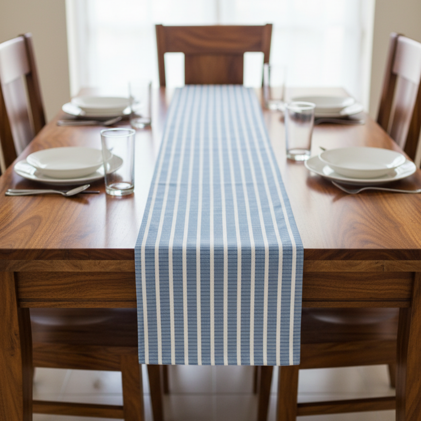 Shoreline Stripe 6 Seater Table Runner