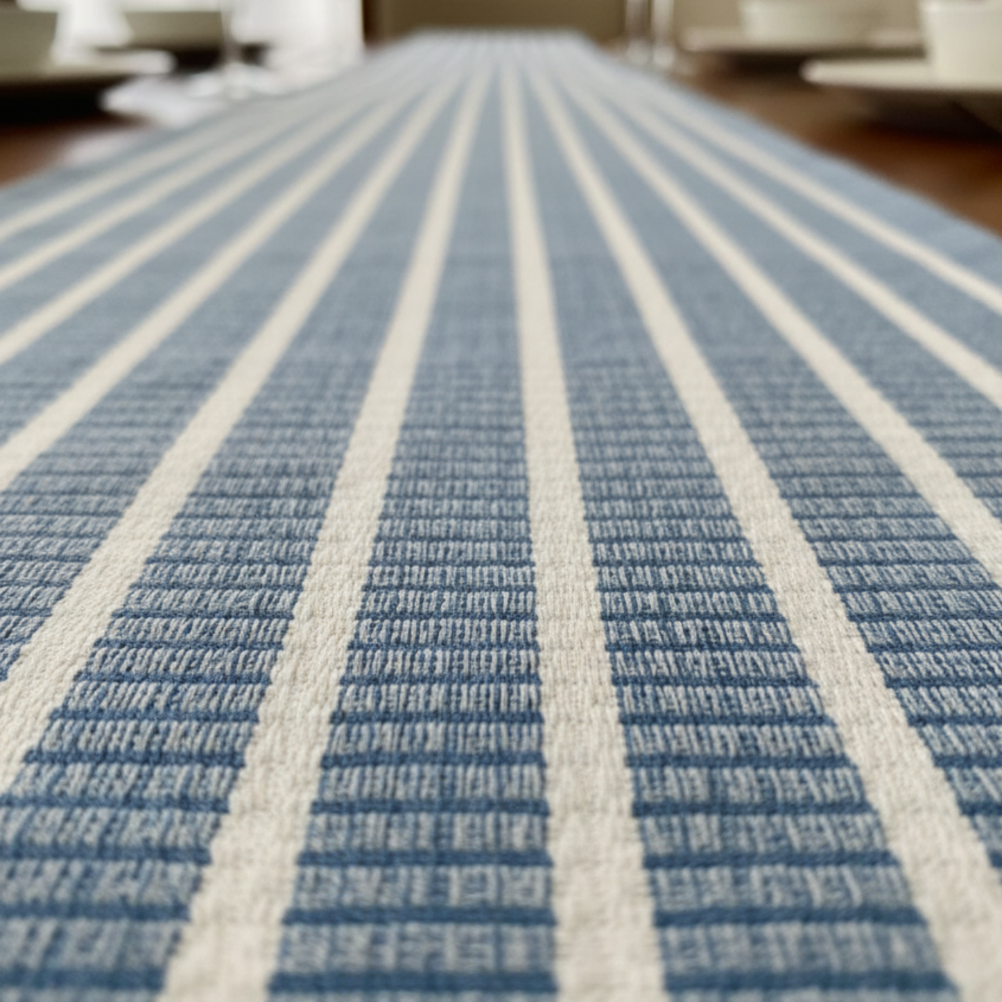 Shoreline Stripe 6 Seater Table Runner