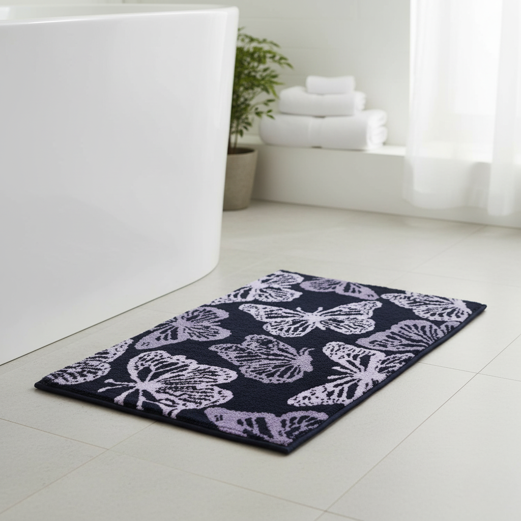 Shahi Titli Tufted Anti Skid Mat - Premium Home Decor by Moraari